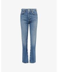 Agolde - 90's Pinch Waist High-Rise Stretch-Denim Jeans - Lyst