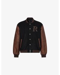 Represent - Logo-Motif Varsity Woven Bomber Jacket - Lyst