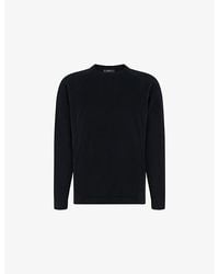BOGGI - Crewneck Long-Sleeve Cotton And Silk-Blend Jumper - Lyst
