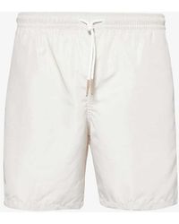 Eleventy - Drawstring-waist Flap-pocket Swim Shorts Xx - Lyst