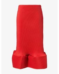 Melitta Baumeister - Structured Ripple-Pleated Midi Skirt - Lyst
