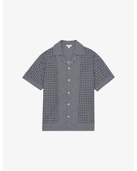 Reiss - Matisse Geometric-Pattern Woven Shirt - Lyst