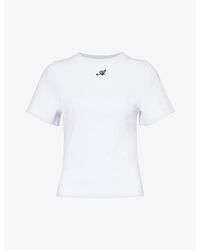 Axel Arigato - Script Logo-print Stretch-cotton T-shirt - Lyst