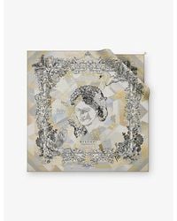 BVLGARI - Polychroma Printed Square Silk-Twill Scarf - Lyst