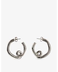 Claudie Pierlot - Claudie Engraved-Plated Brass Stud Earrings - Lyst