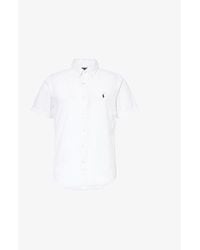 Polo Ralph Lauren - Logo-Embroidered Cotton-Seersucker Shirt - Lyst