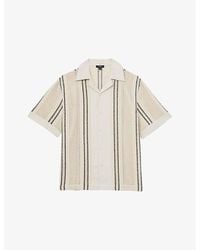 Reiss - Opal Striped Cotton-Blend Shirt - Lyst
