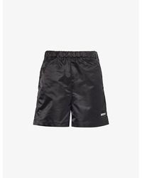 Sporty & Rich - Good Health Branded-print Shell Shorts - Lyst