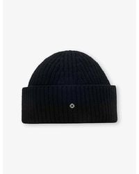 Maje - Ribbed Wool And Cashmere Beanie Hat - Lyst