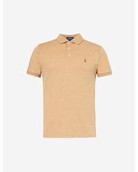 Polo Ralph Lauren - Brand-embroidered Slim-fit Cotton-jersey Polo Shirt Xx - Lyst