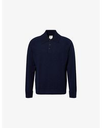Paul Smith - Striped-Cuffs Regular-Fit Cashmere Polo Shirt - Lyst