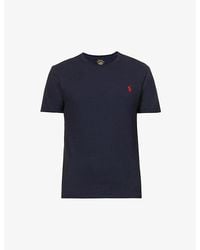 Polo Ralph Lauren - Short-Sleeved Crewneck Cotton-Jersey T-Shirt - Lyst
