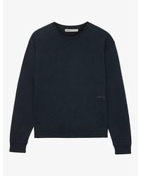 AllSaints - River Crewneck Relaxed-Fit Cotton Sweatshirt - Lyst
