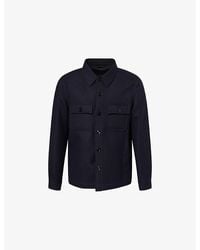 Tom Ford - Patch-Pocket Long-Sleeve Wool-Silk Blend Shirt - Lyst