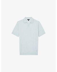 Reiss - Duchie Short-Sleeved Wool Polo Shirt - Lyst