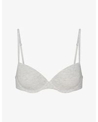 Skims - Everyday Cotton T-Shirt Bra - Lyst