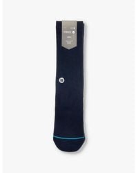 Stance - Icon Logo-Embroidered Crew-Length Cotton-Blend Crew Socks - Lyst