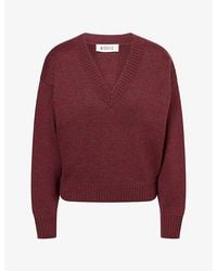 RÓHE Frames - V-Neck Oversized Wool Jumper - Lyst