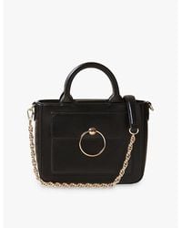 Claudie Pierlot - Anouck Large Chain-Strap Leather Cross-Body Bag - Lyst