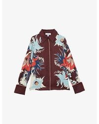 Reiss - Lia Floral-Print Woven Shirt - Lyst