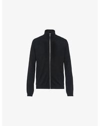 Prada - Waffle Turtle-Neck Wool Cardigan - Lyst