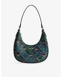 Zadig & Voltaire - Z Night Out Punk Check Coated-Canvas Shoulder Bag - Lyst