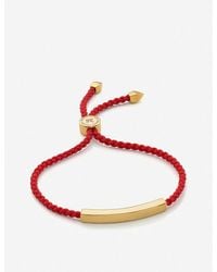Monica Vinader - Linear 18ct Yellow Gold-plated Vermeil Sterling-silver Friendship Bracelet - Lyst