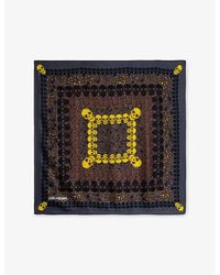 Zadig & Voltaire - Debbie Skull-Print Silk Square Scarf - Lyst