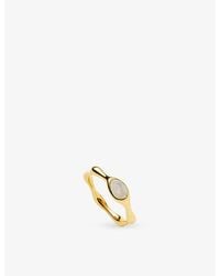 Missoma - Magma Gemstone 18Ct-Plated Brass Stacking Ring - Lyst