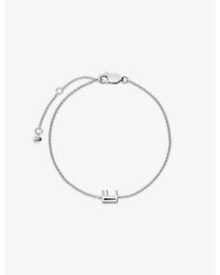 Monica Vinader - Initial E 925 Sterling Chain Bracelet - Lyst
