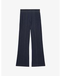 Reiss - Edie Flared-Leg Denim-Blend Jeans - Lyst