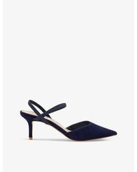 Dune - Classical Suede Slingback Courts - Lyst