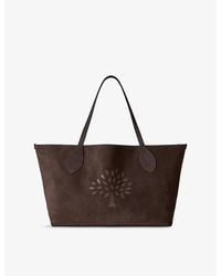 Mulberry - Oversized Tree Suede Tote Bag - Lyst