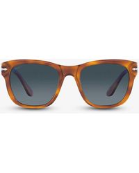 Persol - Po3313s Tortoiseshell-print Square-frame Acetate Sunglasses - Lyst