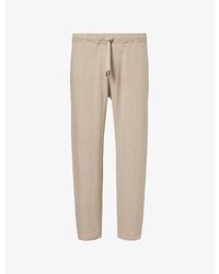 Derek Rose - Vienna Drawstring Linen Trousers - Lyst