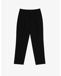 Ted Baker - Lohren Tapered-leg Mid-rise Woven Trousers - Lyst