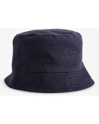 Ted Baker - Vy Bennjie Logo-embroidered Cotton-blend Bucket Hat - Lyst