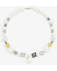 MISBHV & Silver Ny Bead Necklace in Metallic | Lyst Canada
