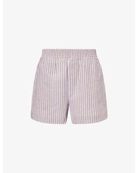 Varley - Darina High-Rise '4' Cotton Shorts - Lyst