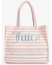 Juicy Couture - Branded Twin-handle Cotton-blend Tote Bag - Lyst