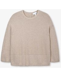 The White Company - Tural Relaxed-fit Button-back Cotton Jumper X - Lyst