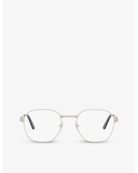 Cartier - 6l001699 Ct0441o Round-frame Metal Glasses - Lyst