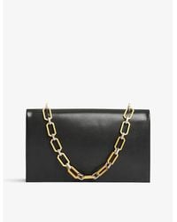 AllSaints - Akira Removable-chain Leather Clutch Bag - Lyst