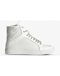 Zadig & Voltaire - Zv1747 High Flash High-top Leather Trainers - Lyst