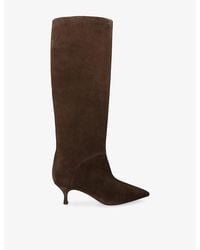 Casadei - Julia 45 Knee-High Suede Boots - Lyst
