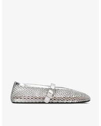 Alaïa - Fishnet Ballerinas - Lyst