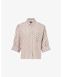 Rag & Bone - Lucia Striped Cotton Shirt - Lyst