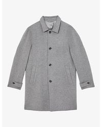 Reiss - Squire Single-Breasted Wool-Blend Overcoat - Lyst