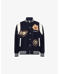 ICECREAM - Collegiate Patch Brushed-Fleece Varsity Jacket - Lyst