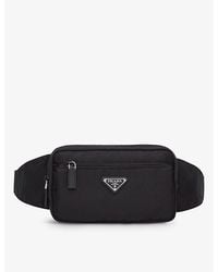Prada - Brand-Plaque Re-Nylon And Saffiano-Leather Belt Bag - Lyst